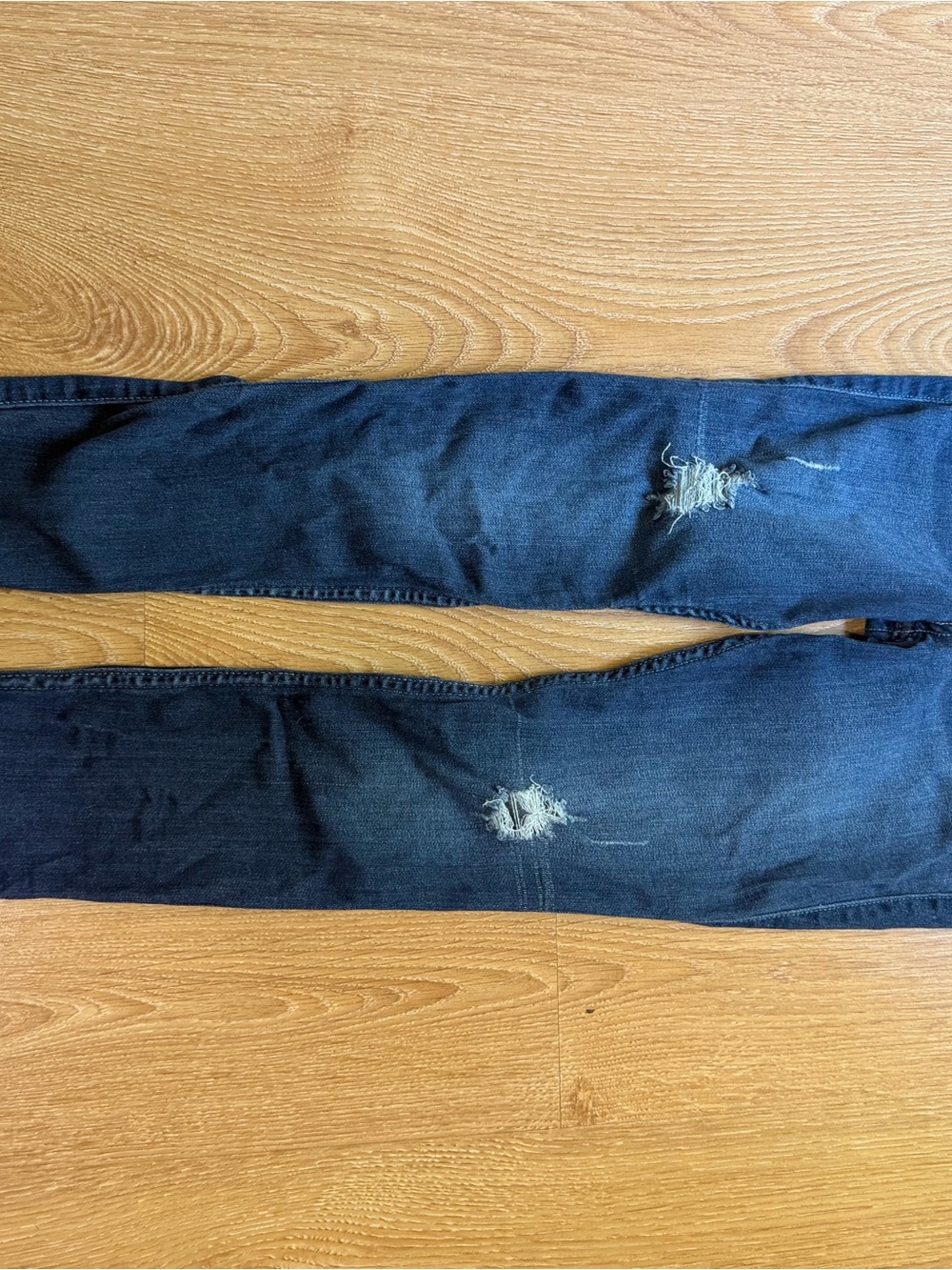Dark Blue Distressed Men’s Jeans